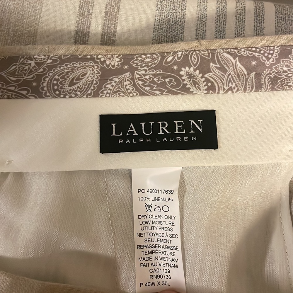 Brand new Ralph lauren linen italian style chino
